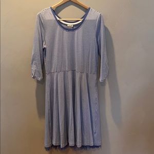 Matilda Jane  Blue Striped Dress Tulle Detail L